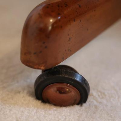 Vintage Cane and Wooden Office Chair