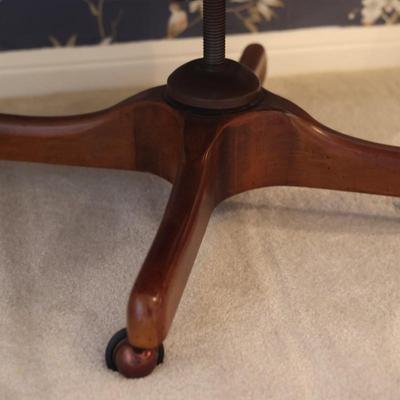 Vintage Cane and Wooden Office Chair