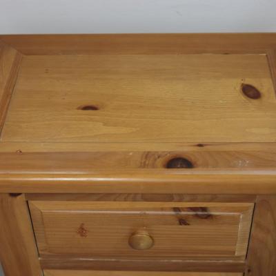BROYHILL Pine Two Drawer Night Stand