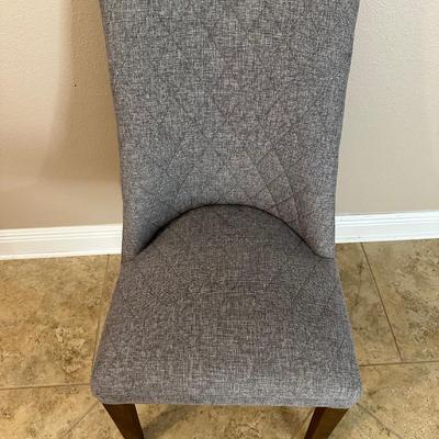 Gray Fabric Accent Chair