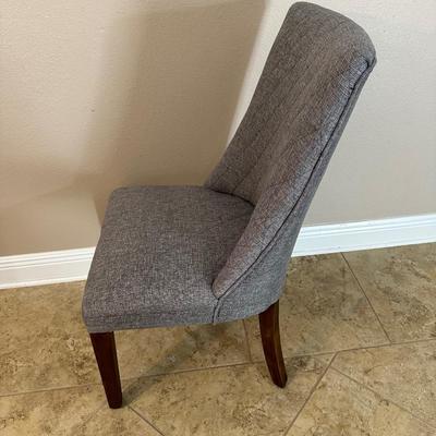 Gray Fabric Accent Chair