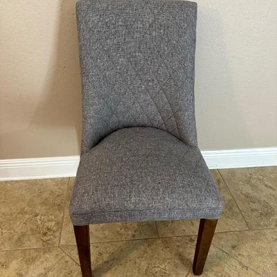 Gray Fabric Accent Chair