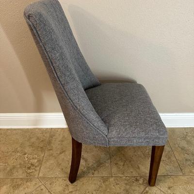 Gray Fabric Accent Chair
