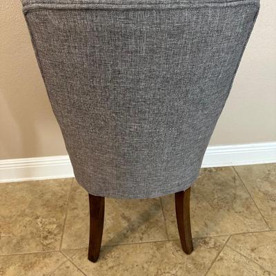 Gray Fabric Accent Chair