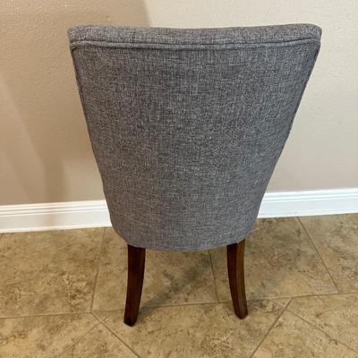 Gray Fabric Accent Chair