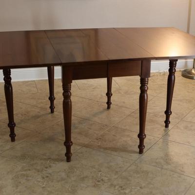 Vintage Solid Wood Drop Leaf Table