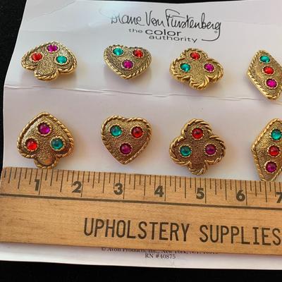 Vintage Button Covers Designer Diane Von Furstenburg