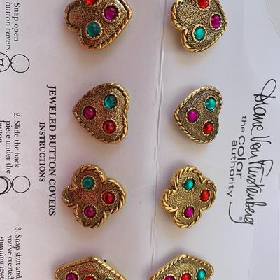 Vintage Button Covers Designer Diane Von Furstenburg