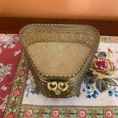 Vintage Brass Trinket Box