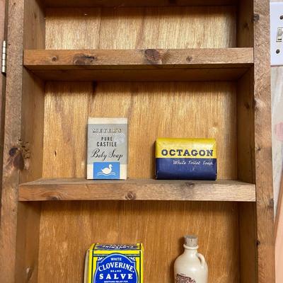 Repurposed Washboard Cabinets and Knick Knacks (pair)