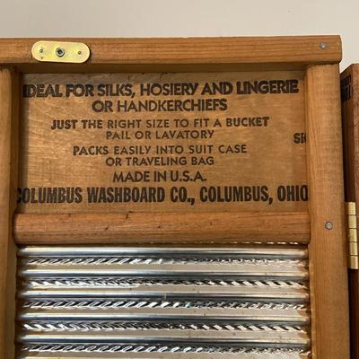 Repurposed Washboard Cabinets and Knick Knacks (pair)