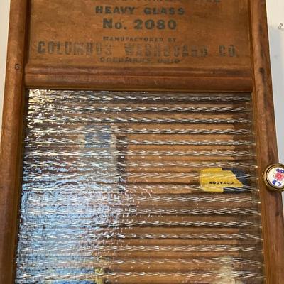 Repurposed Washboard Cabinets and Knick Knacks (pair)