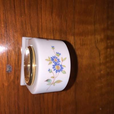 Aynsley miniature clock 2.5" tall