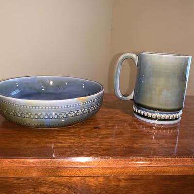 Vintage Wade Pottery Irish Porcelain Small Mug and Bowl