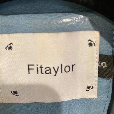 Vegan leather motorcycle jacket by Fitaylor - S
