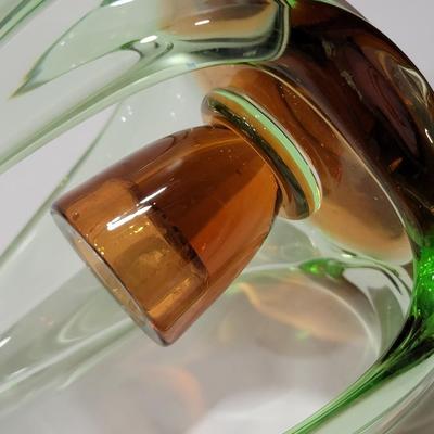 Glass Art Candlesticks Hand-made