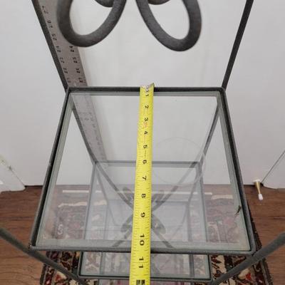 Black iron 3 tier plant stand.