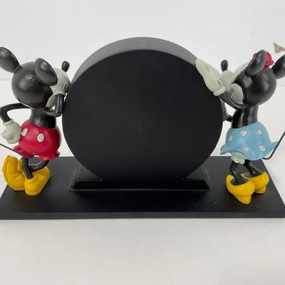 -98- CLOCK | Mickey Mouse & Minnie Mouse Desk Clock