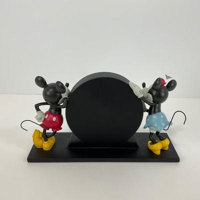 -98- CLOCK | Mickey Mouse & Minnie Mouse Desk Clock