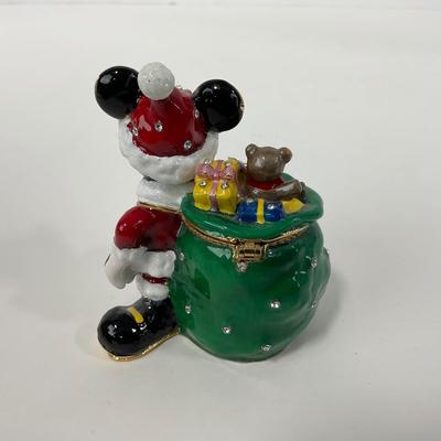 -99- DEPT56 | Bejeweled Collection Santa Mickey Jeweled Box