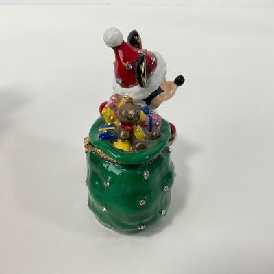 -99- DEPT56 | Bejeweled Collection Santa Mickey Jeweled Box
