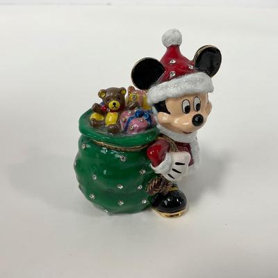 -99- DEPT56 | Bejeweled Collection Santa Mickey Jeweled Box