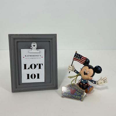 -101- JIM SHORE | Enesco Patriotic Mickey Mouse Figure