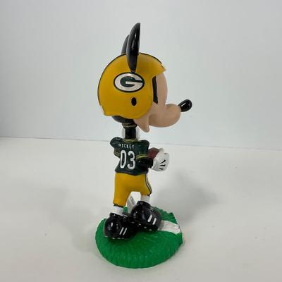 -113- COLLECTIBLE | Official Mickey Mouse NFL Green Bay Packers Bobblehead