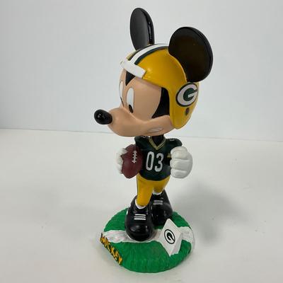 -113- COLLECTIBLE | Official Mickey Mouse NFL Green Bay Packers Bobblehead