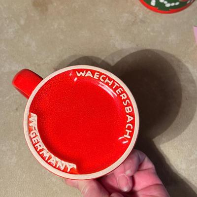 Waechtersbach Red Christmas Tree Mugs