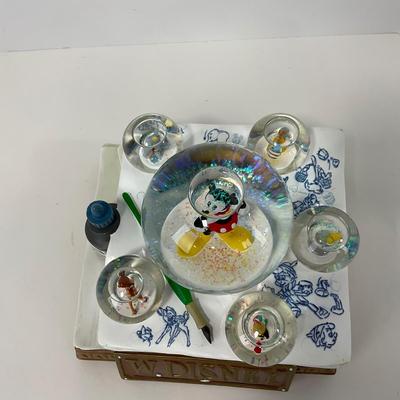 -118- HOME | Disney Mickey Mouse Model Sheet Music | Spinning Multi Snow Globes
