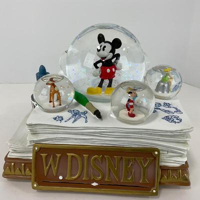 -118- HOME | Disney Mickey Mouse Model Sheet Music | Spinning Multi Snow Globes