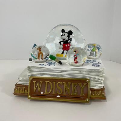 -118- HOME | Disney Mickey Mouse Model Sheet Music | Spinning Multi Snow Globes