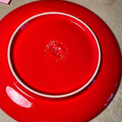 Waechtersbach Red Christmas Tree 8 Salad plates