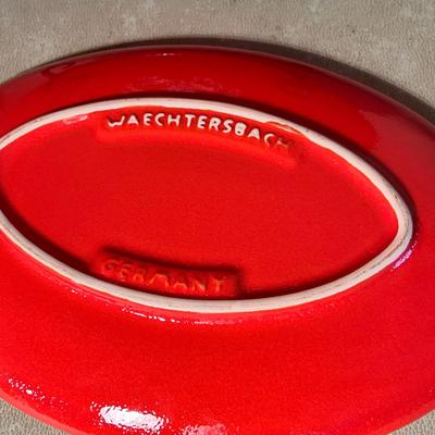 Waechtersbach Red Christmas Tree Oval platters