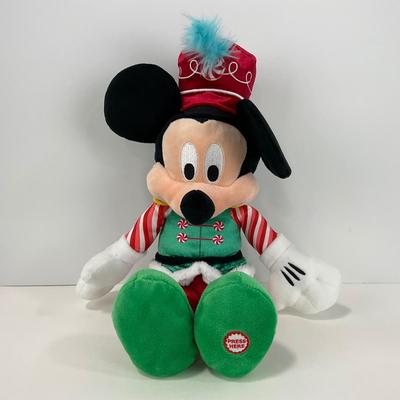 -120- HOLIDAY | Mickey Mouse Plush & Singing Mickey Santa