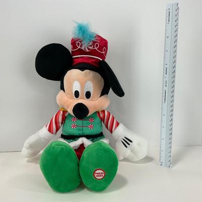 -120- HOLIDAY | Mickey Mouse Plush & Singing Mickey Santa