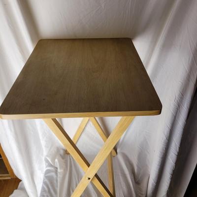Stand alone tray for meals or hobbies.