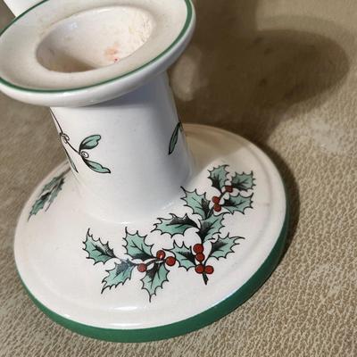 Spode Christmas Tree pattern Candles