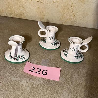 Spode Christmas Tree pattern Candles