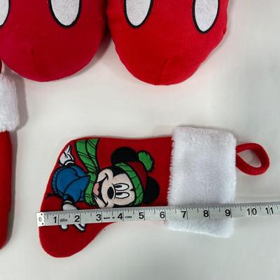-124- HOLIDAY | Mickey Mouse Formed Stocking Boots & Mini Stockings