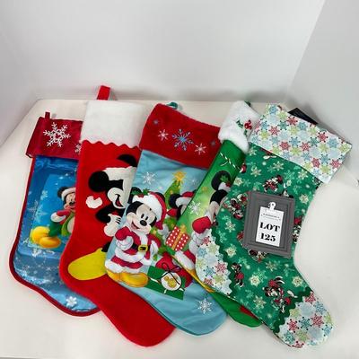 -125- HOLIDAY | Assorted Mickey Mouse Holiday Stockings