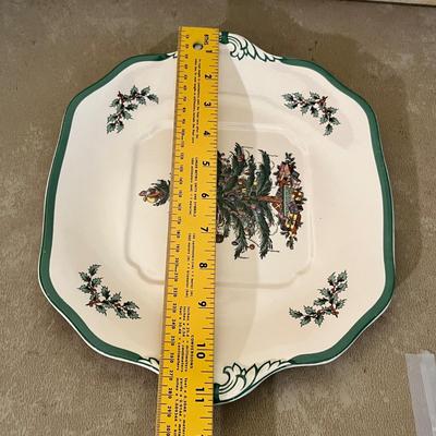 Spode Christmas Tree pattern Handled tray