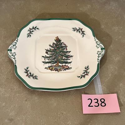 Spode Christmas Tree pattern Handled tray