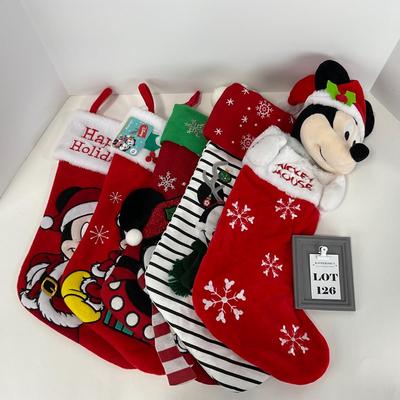 -126- HOLIDAY | Assorted Mickey Mouse Holiday Stockings