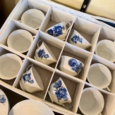 Royal Copenhagen Blue Flower Cups & Saucers