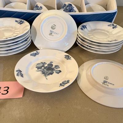 Royal Copenhagen Blue Flower Cups & Saucers
