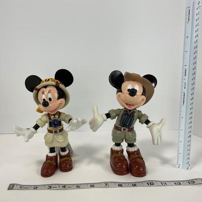 -129- COLLECTIBLE | Mickey & Minnie Mouse Safari Figures