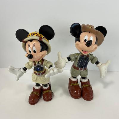 -129- COLLECTIBLE | Mickey & Minnie Mouse Safari Figures