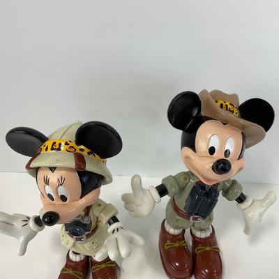-129- COLLECTIBLE | Mickey & Minnie Mouse Safari Figures